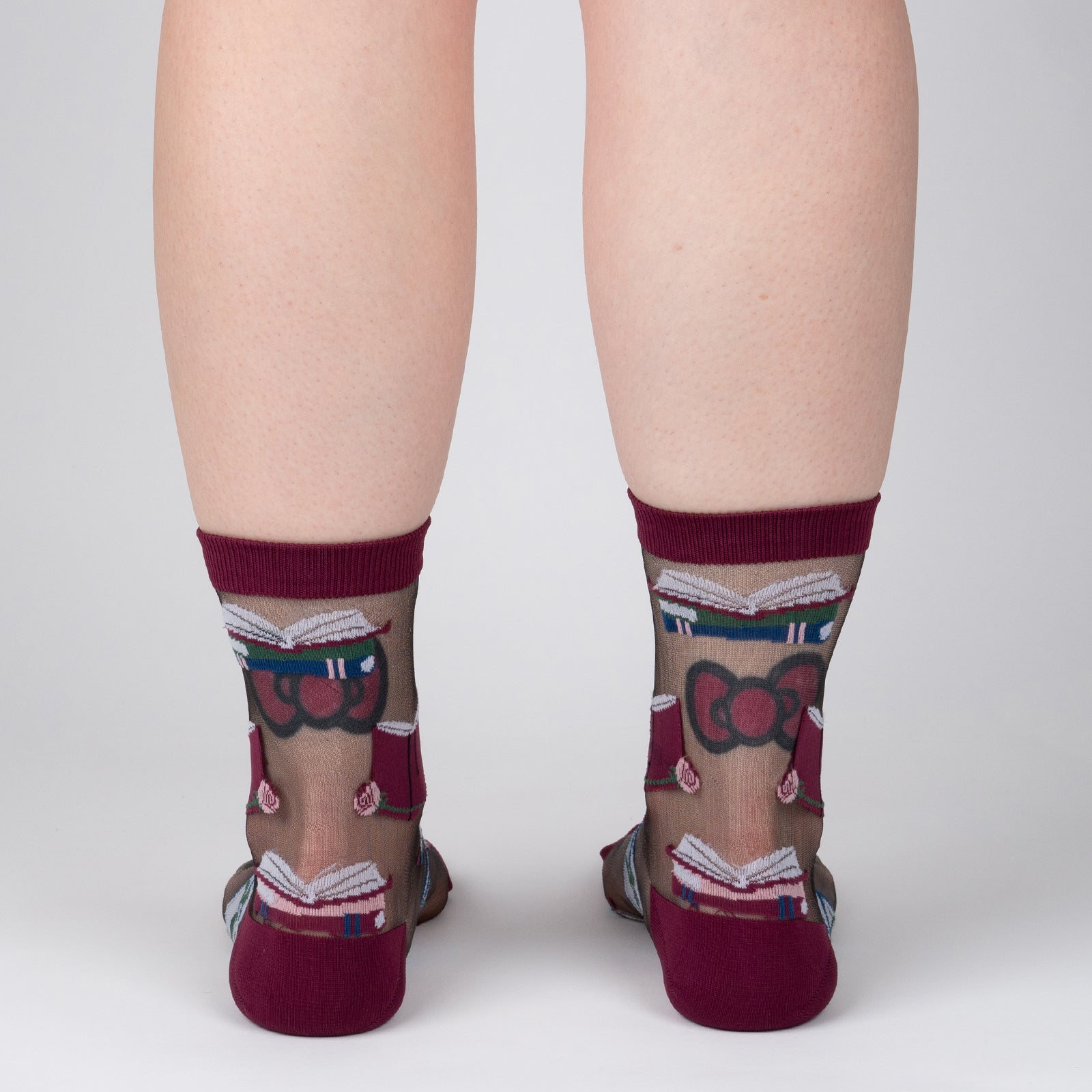 A Novel Idea Sheer Crew Socks