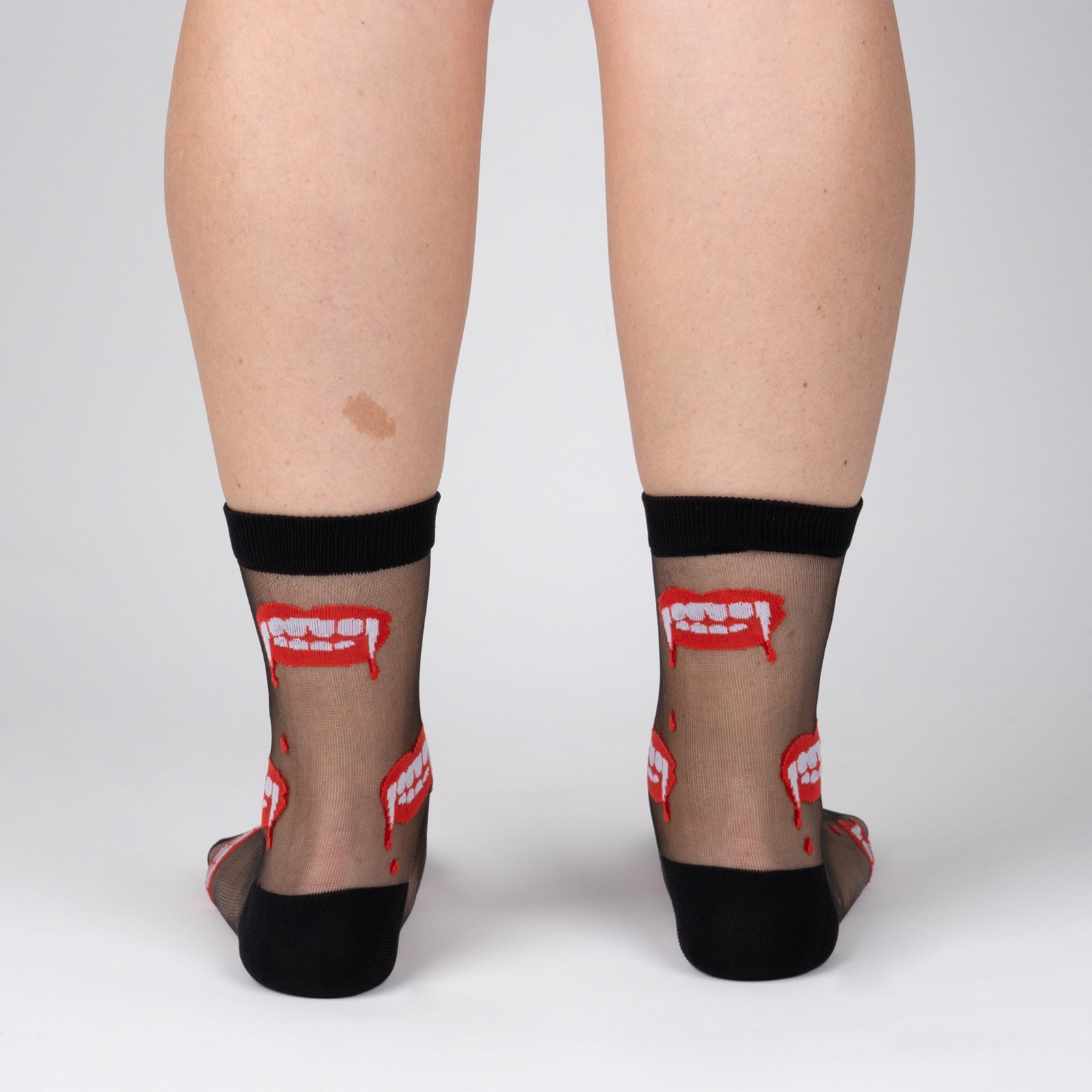 Bite Me Sheer Crew Socks
