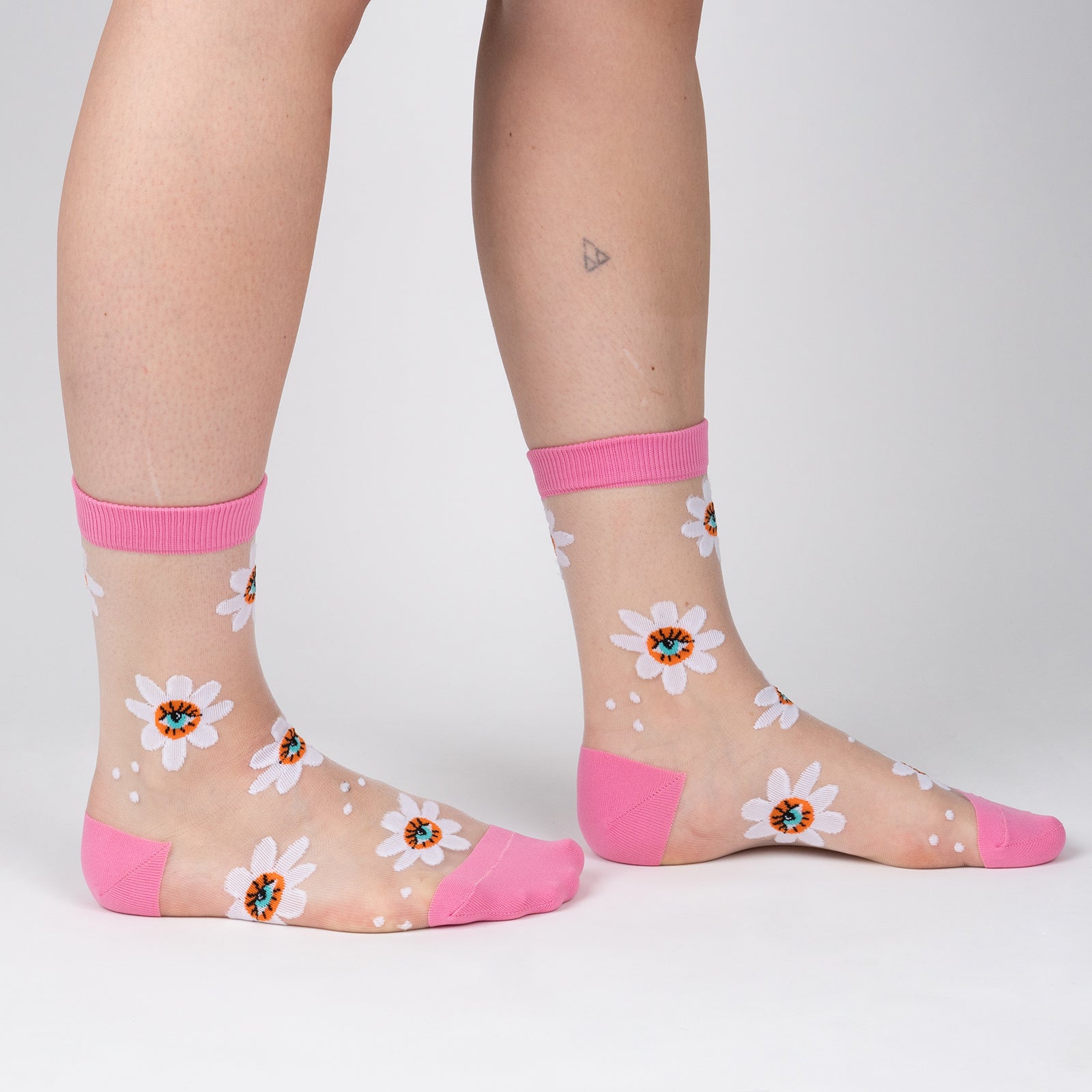 Eye Feel Seen Sheer Crew Socks