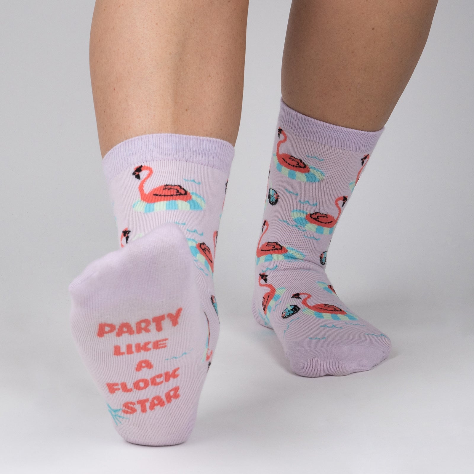 Party Like a Flock Star Crew Socks